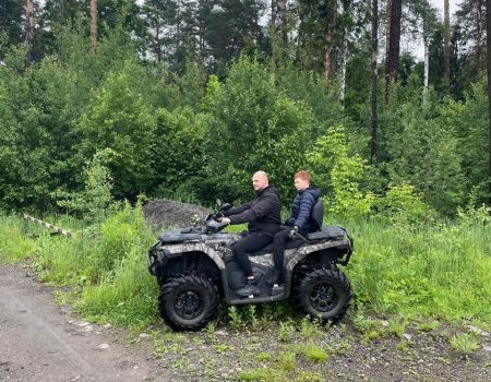 Катание на квдароциклах 4