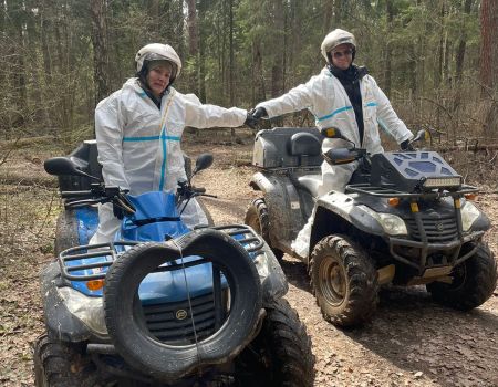 Катание на квдароциклах 32